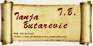 Tanja Butarević vizit kartica